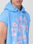 Dsquared2 Blauwe Mouwloze Hoodie met Palmboom Grafisch - Thumbnail 2