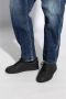 Dsquared2 Vintage Stijl Leren Sneakers Zwart Black Heren - Thumbnail 12