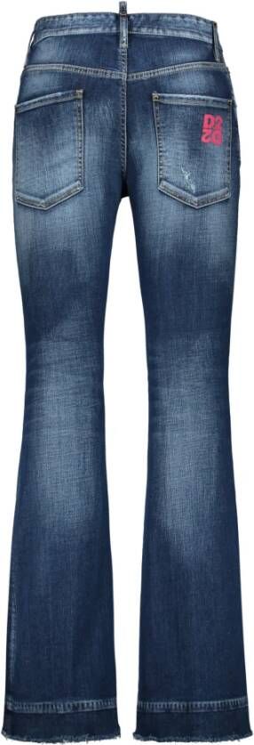 Dsquared2 Bootcut Jeans met Contrasterende Inzetstukken