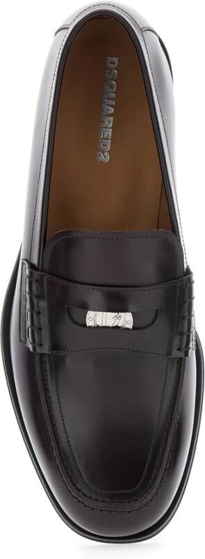Dsquared2 Bordeaux Loafer Platte Schoenen