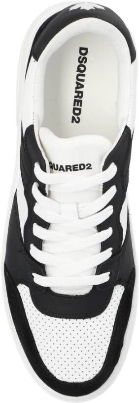 Dsquared2 Witte Sneakers met Vetersluiting White Heren