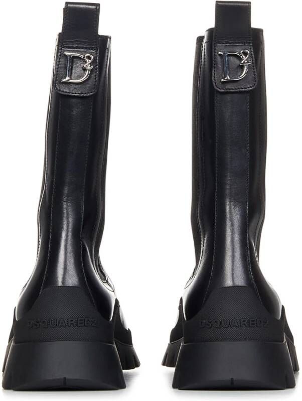 Dsquared2 D2 Statement Ankle Boots met Chunky Zool