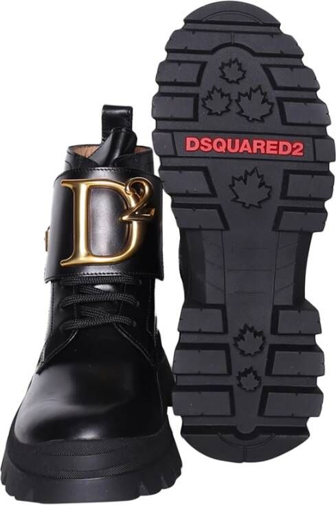 Dsquared2 D2 Statement Ankle Boots Zwart Dames