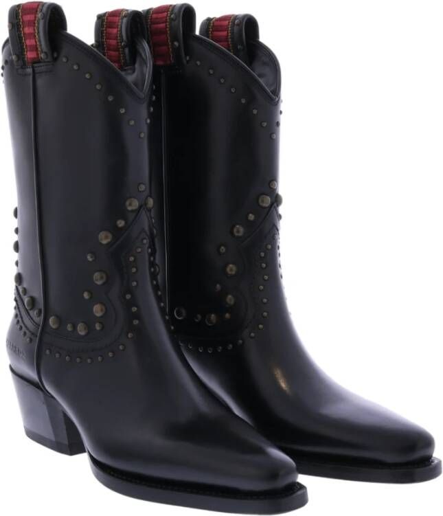 Dsquared2 Dames Flat Boot West Studs Black Dames