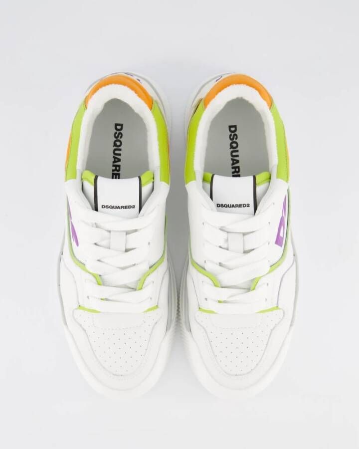 Dsquared2 Dames New Jersey Sneaker Wit Multi White Dames