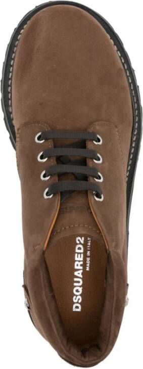 Dsquared2 Donkerbruine Veterschoenen Brown Heren