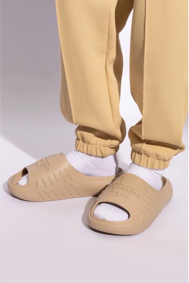 Dsquared2 Dumbo slides Beige Heren