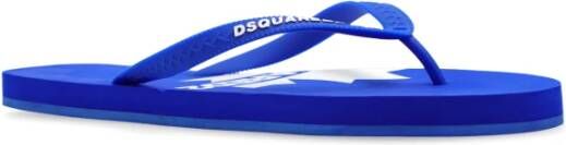 Dsquared2 Flip-flops met logo Blue Heren