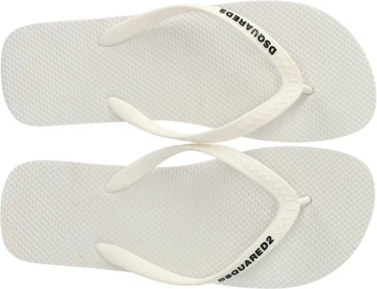 Dsquared2 Flip Flops White Heren