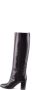 Dsquared2 Grijze Leren Laarzen met Brede Hak Semi-Formele Stijl Zwart Dames - Thumbnail 2