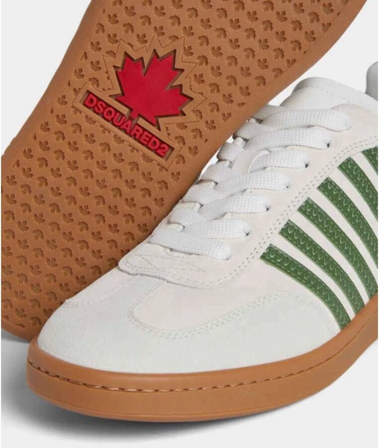 Dsquared2 Groen Gestreepte Atletische Boxer Sneakers