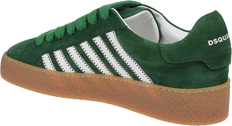 Dsquared2 Groene Suède Lage Sneakers
