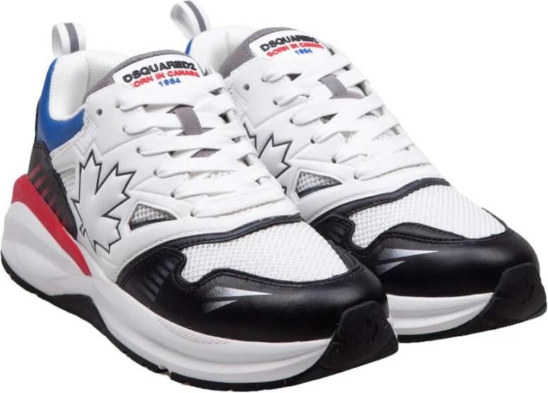 Dsquared2 Hardloopsneakers van leer met esdoornblad Multicolor Dames
