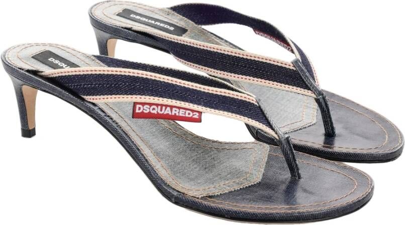 Dsquared2 Heeled Mules Blue Dames