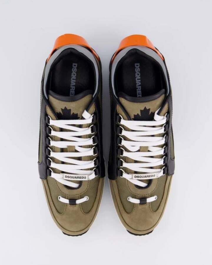 Dsquared2 Heren Legendary Sneaker Groen Oranje Multicolor Heren Schoenen