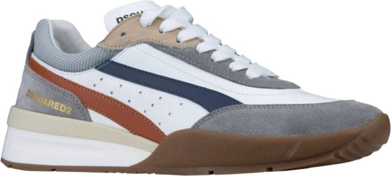 Dsquared2 Heren Leren Veterschoenen Multicolor Heren