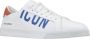 Dsquared2 Leren Vetersneakers Icon Brand White Heren - Thumbnail 3