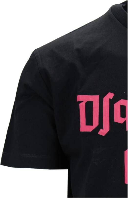 Dsquared2 Heren Slip-On T-Shirt met Ribboorden