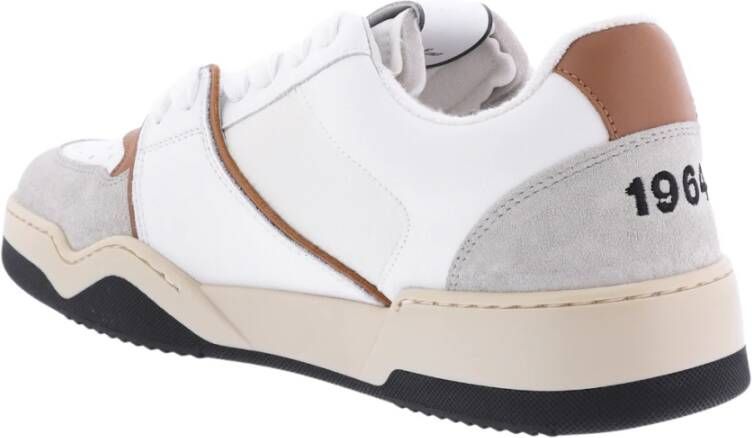 Dsquared2 Heren Spiker Sneaker Wit Zwart White Heren