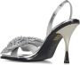 Dsquared2 Zilveren Sandalen met Strass Hoge Hakken Grijs Dames - Thumbnail 2