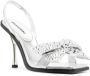 Dsquared2 Zilveren Sandalen met Strass Hoge Hakken Grijs Dames - Thumbnail 2