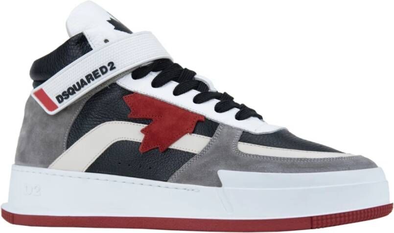 Dsquared2 Hoge Sneakers voor Heren met Veters Klittenband Multicolor Heren