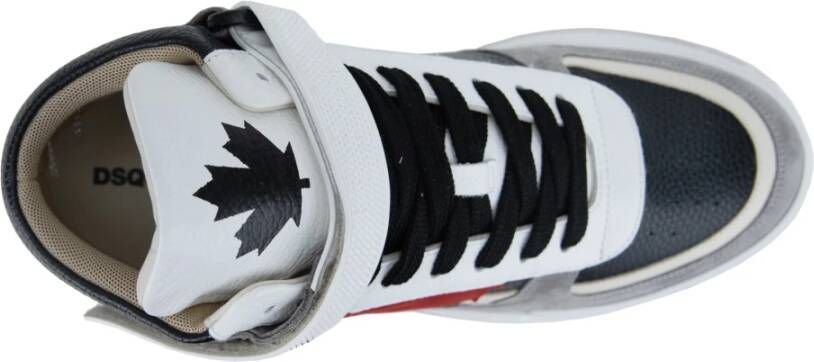 Dsquared2 Hoge Sneakers voor Heren met Veters Klittenband Multicolor Heren