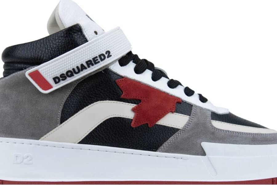 Dsquared2 Hoge Sneakers voor Heren met Veters Klittenband Multicolor Heren