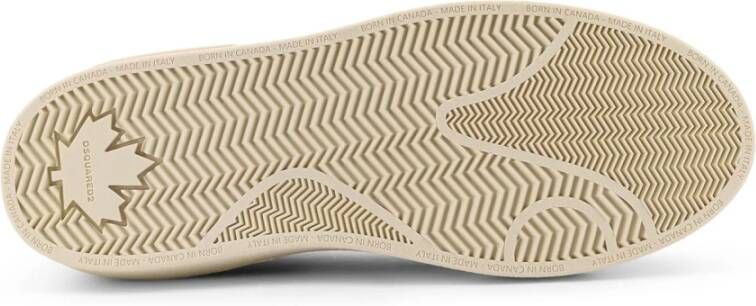 Dsquared2 Italiaanse leren sneakers met logo