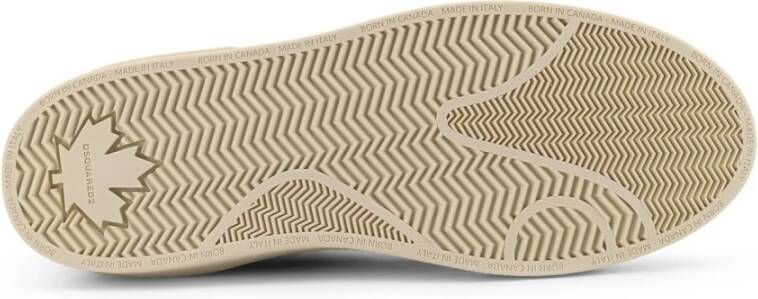 Dsquared2 Italiaanse leren sneakers met logodetail