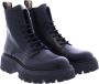 Dsquared2 Stijlvolle Leren Combat Enkellaarzen Zwart Dames - Thumbnail 3