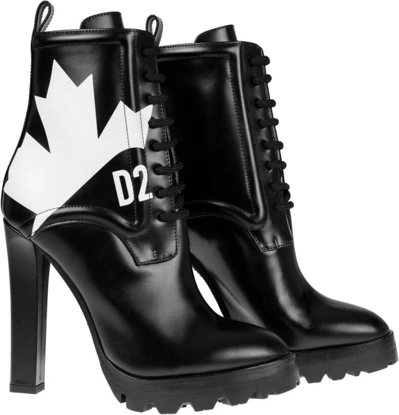 Dsquared2 Lace-up Boots Zwart Dames