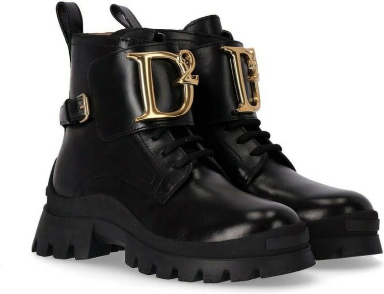 Dsquared2 Lace-up Boots Zwart Dames