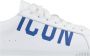 Dsquared2 Leren Vetersneakers Icon Brand White Heren - Thumbnail 2