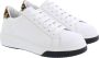 Dsquared2 Leren Lace-Up Low Top Sneakers White Dames - Thumbnail 3