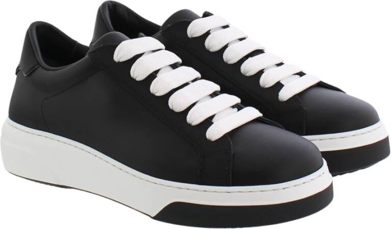 Dsquared2 Casual Lace-Up Low Top Sneakers Zwart Heren