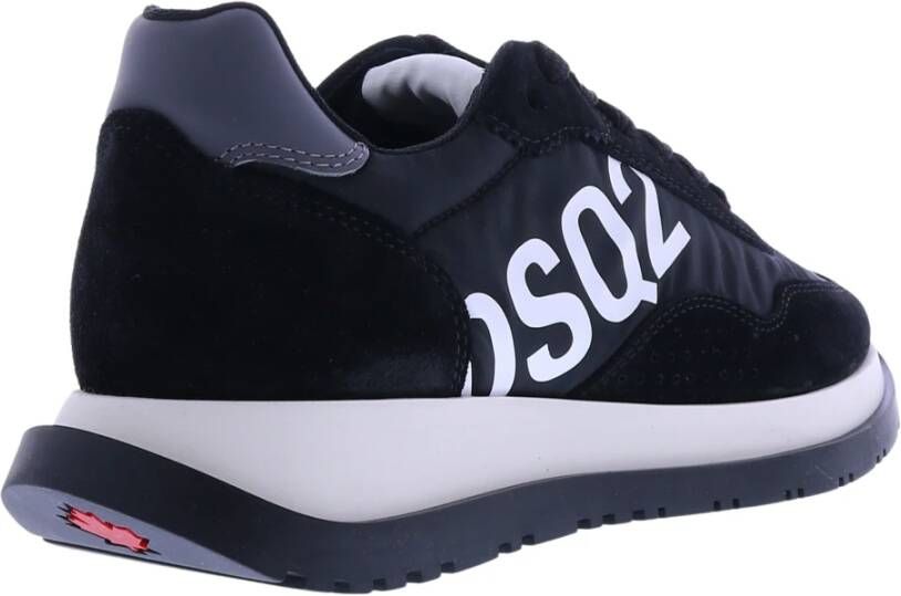 Dsquared2 Lace-Up Low Top Sneakers Black Dames
