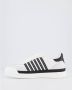 Dsquared2 Witte leren sneakers met contrasterende stiksels - Thumbnail 10