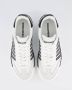 Dsquared2 Witte leren sneakers met contrasterende stiksels - Thumbnail 11