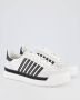 Dsquared2 Witte leren sneakers met contrasterende stiksels - Thumbnail 12