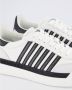 Dsquared2 Witte leren sneakers met contrasterende stiksels - Thumbnail 13