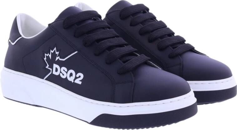 Dsquared2 Lace-Up Low Top Sneakers Zwart Heren