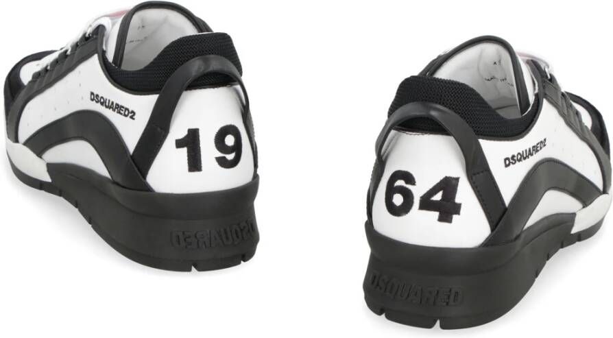 Dsquared2 Legendarische leren lage sneakers Black Heren