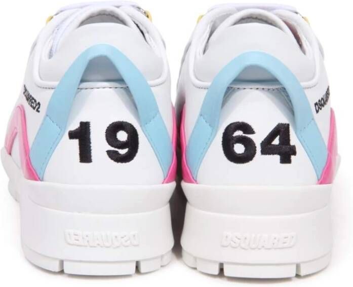 Dsquared2 Legendarische Wit-Roze-Lichtblauwe Schoenen