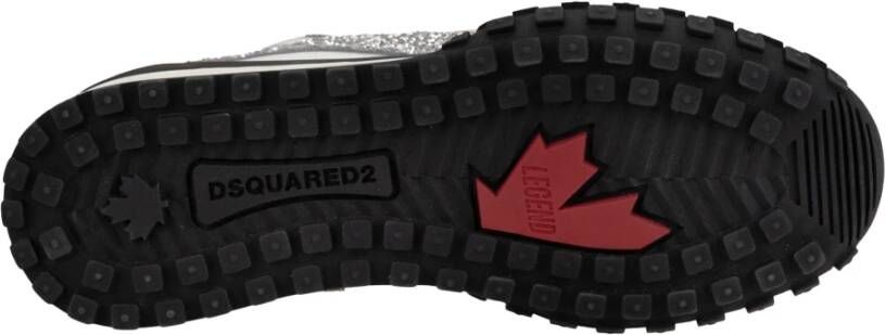 Dsquared2 Leren damessneakers met veters Multicolor Dames