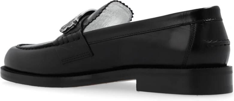 Dsquared2 Leren loafers Black Dames
