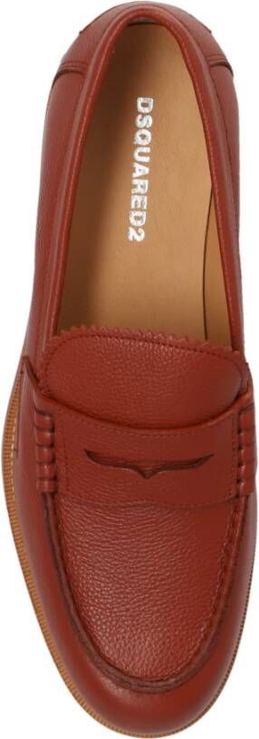 Dsquared2 Leren loafers Brown Heren