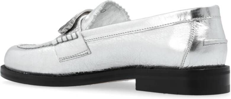 Dsquared2 Leren loafers Gray Dames