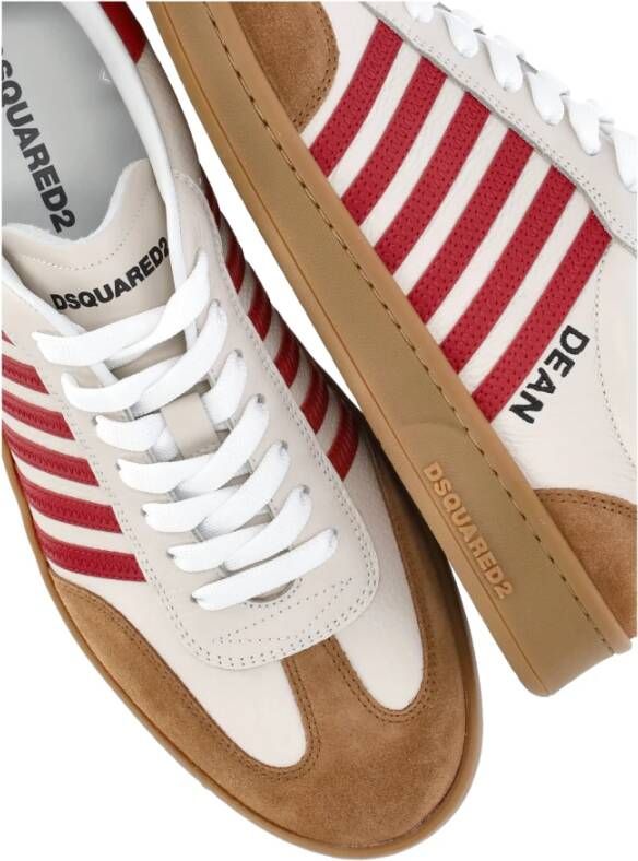 Dsquared2 Leren Sneakers met Ronde Neus