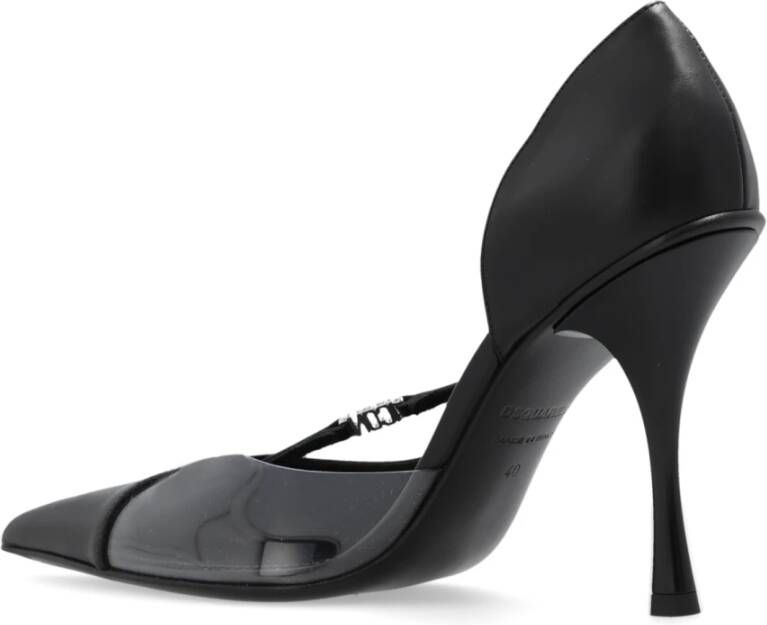 Dsquared2 Leren stiletto pumps Zwart Dames